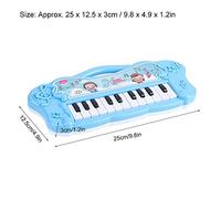 HEEPDD Teclado de Piano para Niños, Juguete Musical de Piano Electrónico Portátil para Niños y Niñas, Regalo de Cumpleaños con 61 Teclas, Azul, Tiempo de Juego Divertido y Atractivo (Blue)