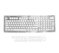 HEEPDD Teclas de Teclado, Teclas Personalizadas, Decoración de Inyección de Dos Colores, 130 Teclas, OEM para Escritorio (Blanco)