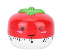 HEEPDD Temporizador Mecánico de Cocina, No Necesita Batería, Temporizador de Cocción Manual con Cuenta Atrás de 55 Minutos para Hornear, Estudiar, Recordatorio de Alarma de Fitness (Rojo)