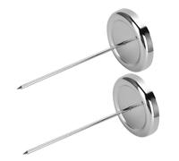 HEEPDD Tenedor para Facturas con Pinchos, Acero Inoxidable, Recto, de Gran Capacidad, para Empresas, Cocina, Oficina, Tenedor para Facturas, Soporte para Notas, Pincho para Billetes, 2 Unidades