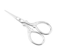 HEEPDD Tijeras Antiguas de Bordado de Acero Inoxidable, Cortadores de Costura Pulidos, Herramientas Afiladas de Costura de Punto de Cruz para Entusiastas de la Artesanía y el Bricolaje (SILVER)