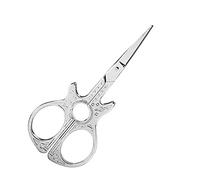 HEEPDD Tijeras de Bordado para Trabajos de Arte, Tijeras de Coser Antiguas, Acero Inoxidable Afilado para Proyectos de Moda de Bricolaje de Bordado para Trabajos de Arte, Forma de Guitarra Nan