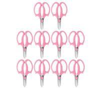 HEEPDD Tijeras de Flores Tijeras de Jardín, Florales de Acero Inoxidable para Plantas, Recorte de Frutas, Ergonómico Antideslizante para Arreglos Florales de Jardinería Nan (10PCS)