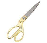 HEEPDD Tijeras de Tela de Acero Inoxidable de 10.5 Pulgadas, un Cortador Afilado de Ergonómico para Coser Sastrería y Artesanías, Ideal para Algodón de Seda y Cuero (GOLD)