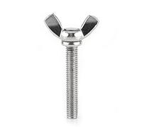 HEEPDD Tornillos de Mariposa M5, Tornillos de Acero Inoxidable 304, para Máquina de Sujeción con 8 Opciones de Longitud, para Maquinaria de Oficina en el Hogar, Construcción (M5*40MM)