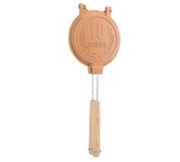 HEEPDD Tostadora de Aleación de Aluminio para Estufa, Superficie Antiadherente que Garantiza un Calentamiento Uniforme para Sándwiches de Desayuno, área de Cocción de 5,3 X 6,7 Pulgadas, de Madera