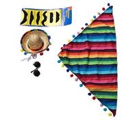 HEEPDD Trajes de Ganso de Porche, Estatuas Al Aire Libre, Conjunto de Ropa de Estatua con Sombrero de ala Ancha, Bufanda, 6 Barbas, Gafas de Sol para Jardín de 17 Pulgadas y 23 Pulgadas, Decoración