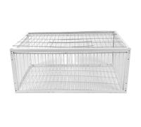 HEEPDD Trap de Pájaros de la Prueba de Escape Jaula Humane One-Way Diseño de 4 Lados Hierro de Alta Resistencia para Palomas Pollos Gorriones Granjas Jardines Almacenes (Pequeño)