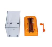 HEEPDD Trituradora de Escritorio Micro Crosscut, Trituradora Portátil Manual para Papel A6, Tritura CD y DVD, Ideal para Uso Doméstico y Escolar (Orange)