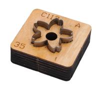 HEEPDD Troquel de Corte de Cuero de Flor, Madera Maciza de Acero Al Carbono con Forma de Flor, Molde de Corte de Cuero con Corte Limpio, para Llaveros Artesanales, Accesorios para (35mm)