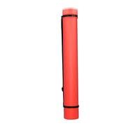 HEEPDD Tubo de Póster Expandible, Soporte para Planos de Gran Capacidad con Correas, Resistente Al Agua, Antigolpes, Duradero, Redondo, Portátil, para Carteles de Obras de Arte, Mapas (Rojo)