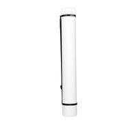 HEEPDD Tubo de Póster Expandible, Soporte para Planos de Gran Capacidad con Correas, Resistente Al Agua, Antigolpes, Duradero, Redondo, Portátil, para Carteles de Obras de Arte, Mapas (White)