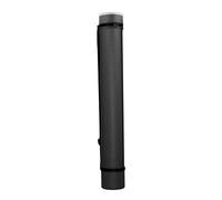 HEEPDD Tubo de Póster Expandible, Soporte para Planos de Gran Capacidad con Correas, Resistente Al Agua, Antigolpes, Duradero, Redondo, Portátil, para Carteles de Obras de Arte, Mapas (Black)