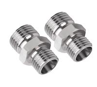 HEEPDD Tuercas de Montaje Conector de Manguera Hidráulica de Acero de Aleación M16x1,5 Mm con 8000 PSI para Excavadoras Pequeñas FF Industries Machpro TPM 2 Piezas M14 a Conexión de Manguera