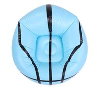 HEEPDD Tumbona Inflable, Sofás Sofá Inflable de PVC con Soporte Ergonómico para Relajación en Interiores y Exteriores Tumbona para Acampar en la Playa, Muebles con Patrón de Baloncesto Azul