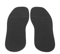 HEEPDD Un par de Zapatos de Cuero de Caucho Natural Zapatos Antideslizantes Resistentes al Desgaste Suela de Grano Elevado Reparación de Suela Almohadilla para Reparar Zapatos de Cuero(Negro)