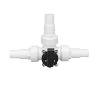 HEEPDD Válvula de Agua Desviadora de 3 Vías, Válvula de Bola de Acero Inoxidable de PVC para Spa de Piscina, Rosca G1 1/2 para un Control Eficiente del Agua y Entretenimiento en el Jardín