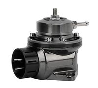 HEEPDD Válvula de Descarga de 40 Mm de Diámetro Interior, 65 Mm de Longitud, Válvula Divisora universal de Aleación de Aluminio ABS con Sonido de Alivio de Presión Ajustable para (BLACK)