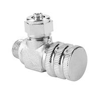 HEEPDD Válvula de retención de CO2 para acuarios, Regulador de CO2 para el de Acuario Válvulas de retención de Aguja de Micro-medición de Cabeza Simple/Doble de Acero Inoxidable Contador(01#)