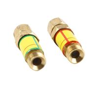 HEEPDD Válvula de Retención de Oxígeno y Acetileno Válvula de Seguridad de Latón con Rosca M16x1,5 Evita el Flujo Inverso de Gas para Soldadores Garantiza la Estabilidad de la Llama Fácil