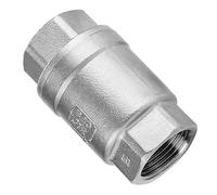 HEEPDD Válvula de Retención de Resorte de 3/4 de Pulgada, Válvula en Línea de Acero Inoxidable para de Tuberías de Petróleo y Productos Químicos