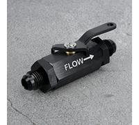 HEEPDD Válvula de Retención, Válvula de Unidireccional Tecnología CNC para Tubería de AN6 Color Azul Compatible con Motores de Automóviles (BLACK)