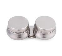 HEEPDD Vaso de Paleta Doble, Herramienta de Pintura Al óleo de Acero Inoxidable con Diseño de Doble Cámara y Tapas Selladas para Artistas que Pintan en Exteriores e Interiores