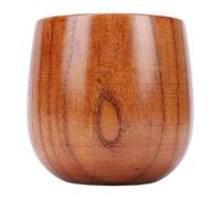HEEPDD Vaso de Whisky de Madera, Taza Vintage de Madera Ahumada, 340 Ml, 11,5 Oz, Taza Redonda para el Vientre, de café de té Antigua No Rompible para el Hogar, Bar, Camping (Estilo 2)