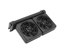 HEEPDD Ventilador de Enfriamiento de Acuario Ajustable de 2 Velocidades Enfriador de Tanque de Peces de 2 Cabezales Abrazadera en Soporte hasta 45 ° Silencioso para Tanques de Agua