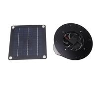 HEEPDD Ventilador de escape de 20 W alimentado por energía solar, funcionamiento silencioso, ventilador portátil de panel solar para caravanas, gallineros, invernaderos, cobertizos, casas de mascotas