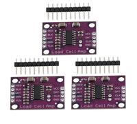 Heevhas 3PCS CJMCU-711 HX711 Altamente preciso Escala electrónica Célula de carga de 24 bits doble canal Chip convertidor A/D convertidor Módulo de placa de desarrollo