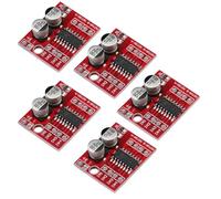 Heevhas 5PCS Mini DC Motor Driver Doble canal 1.5A*2 PWM Stepper Controlador de velocidad Doble Puente H Módulo controlador