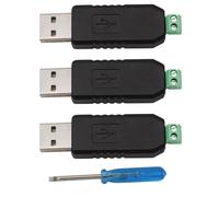 Heevhas Adaptador convertidor USB a RS-485 USB to 485 Serial Port Adapter Chip CH340 64 bits para Windows 7/8/Vista/MacOS/Linux (3 Piezas + 1 Destornillador)