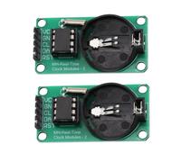 Heevhas DS1302 Reloj Módulo de reloj en tiempo real Módulo de reloj Real time clock Para Arduino AVR ARM PIC SMD (2 piezas)