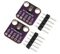 Heevhas GY-MAX30102 Latido del corazón Frecuencia cardíaca Pulso Módulo sensor de detección de concentración de oxígeno en sangre (2 piezas)