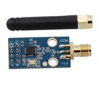 Heevhas Módulo inalámbrico CC1101 433M Módulo de Transmisión y Transmisión de Datos con antena Ganar aumentar SMA + Antena de varilla de goma