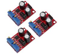 Heevhas NE555 Pulse Frequency Duty Cycle Adjustable Module Generador de señal de onda cuadrada rectangular Módulo de placa de controlador de motor paso a paso Generador de pulsos (3 piezas)