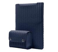 HeeYeal 13,3-14 Pulgadas Funda para MacBook Pro 14" M5/M4/M3/M2/M1 Pro/MAX | MacBook Air/Pro 13", Suave PU Cuero Tejeduría Portátiles Bolsa para HP DELL Lenovo Surface - Azul
