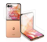 HeeYeal Cristal Templado + TPU Flexible Protector de Pantalla Compatible con Motorola Razr 50 5G, [2 + 2 Piezas] HD Anti Arañazos, Película de Vidrio Templado para Motorola Razr 50 5G