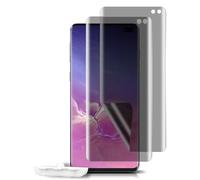 HeeYeal Privacidad Protector de Pantalla para Samsung Galaxy S10 Plus/S10+ | [2 Piezas] Anti-Espía No Cristal Templado, Privacy Película Protectora de TPU Flexible para Samsung Galaxy S10+