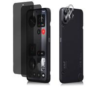 HeeYeal Protector de Pantalla Privacidad + Protector de Lente de Cámara para Nothing CMF Phone 1 5G, [2 + 2 Piezas] 9H Dureza Anti-Espía Vidrio Templado Privacy para Nothing CMF Phone 1 5G