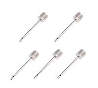 HEEZOU 5 bombas de aire multifuncionales inflables, agujas de bola, bolas, pasadores de inflado de aire, acero metálico, agujas inflables, adaptadores de aguja