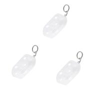 HEEZOU Estuche de tenis de mesa inastillable, transparente, rígido, con capacidad para 2 pelotas de 40 mm/50 mm, compacto, apto para viajes, con gancho seguro, solución de almacenamiento de pelotas