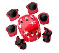 HEEZOU Juego de protección infantil ajustable con protección para la cabeza, rodillas, codos y muñecas para niños de 3 a 16 años, para patinetas, bicicletas, patinetes