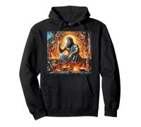Hefesto Dios Griego del Fuego - Elaboración - Herrería Sudadera con Capucha