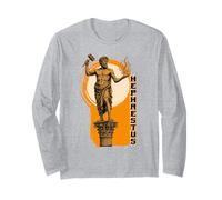 Hefesto Estatua Vintage Historia Griega Dios Grecia Mito Manga Larga