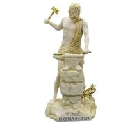 Hefesto - Figura de estatua griega del dios olímpico del fuego, 18 cm