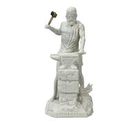 Hefesto griego olímpico dios del fuego estatua escultura figura blanca 8.66 pulgadas