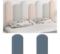 HEFJIAYCIQ Acolchado De Pared Anticolisión 3D para Niños, 7.8 X 19.6Inch/7.8 X 25.5Inch Paneles De Pared, Peel and Stick Cabecero Pack De 2 Paneles,I,20x50cm
