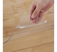 HEFJIAYCIQ Alfombra De Plástico Transparente para Salón, 100X200cm, 120X200cm, 120X300cm, 140X300cm Alfombrillas para El Hogar, Alfombrilla Protectora para Cocina, Dormitorio,Clear,110x200cm